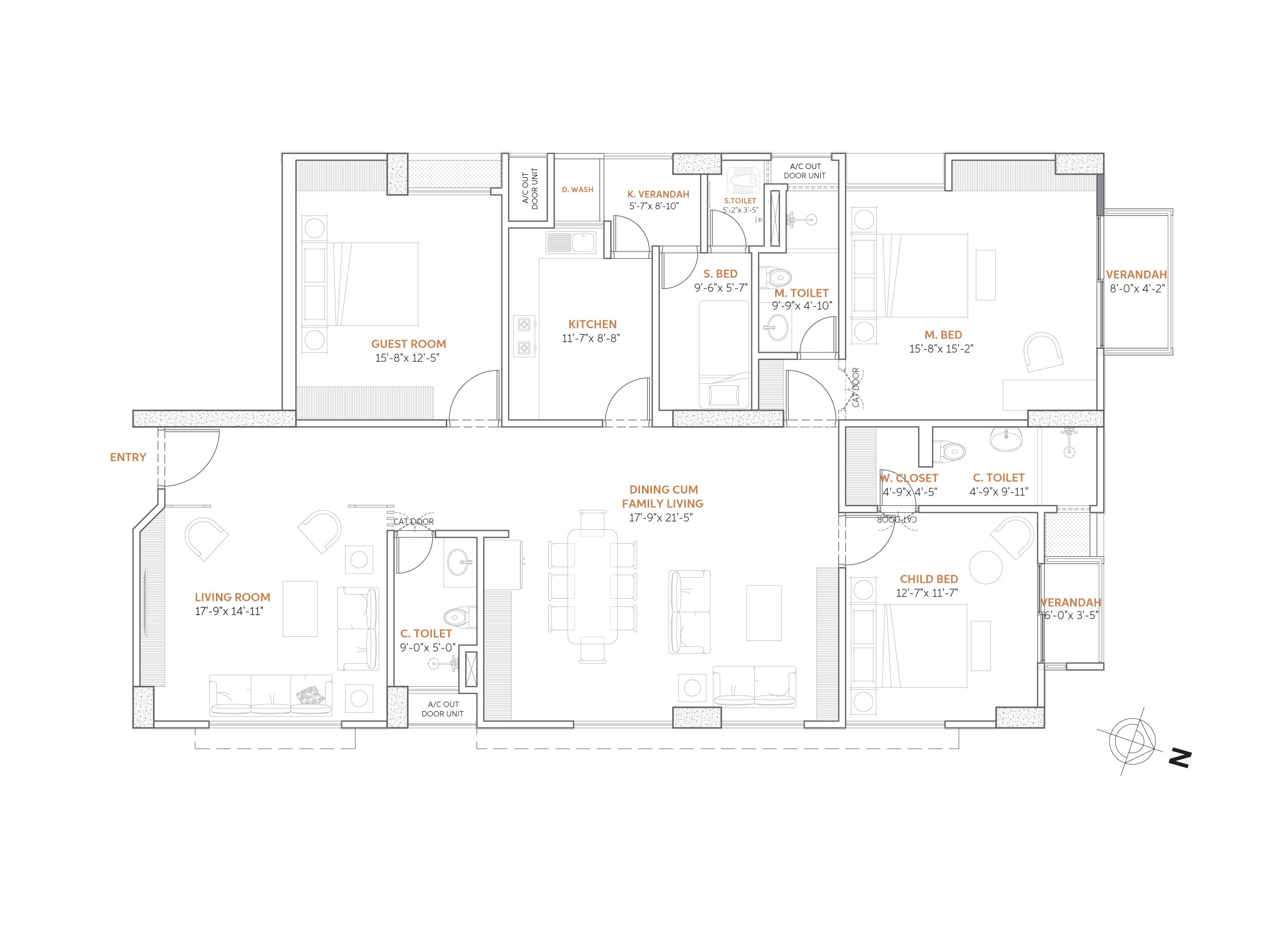 Typical floor Type B